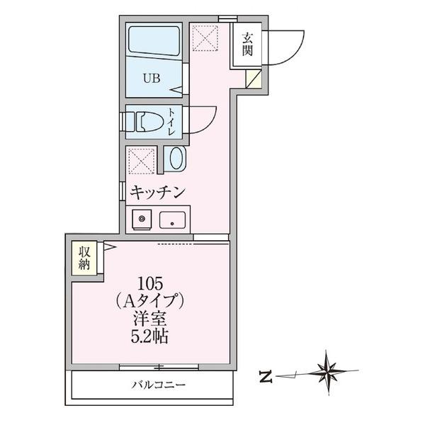 カレジ・クレイン（105） 間取り図画像