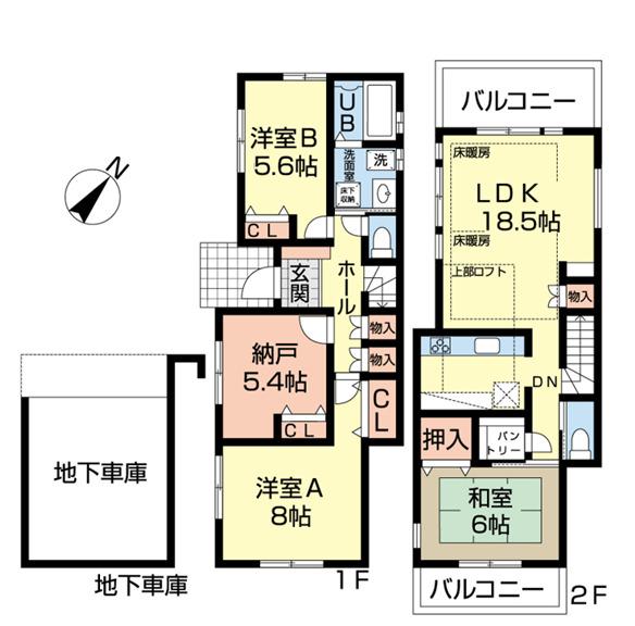 篠原北１丁目貸家（1） 間取り図画像
