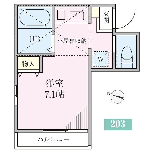 グラジオラス菊名（203） 間取り図画像