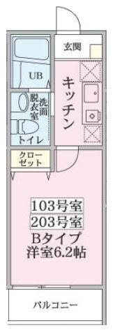 Pier S＆T（203） 間取り図画像