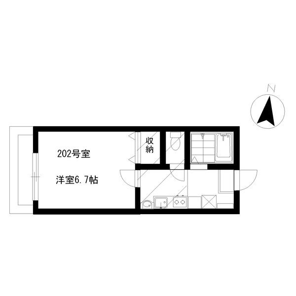 ヴィラハナミズキ（202） 間取り図画像