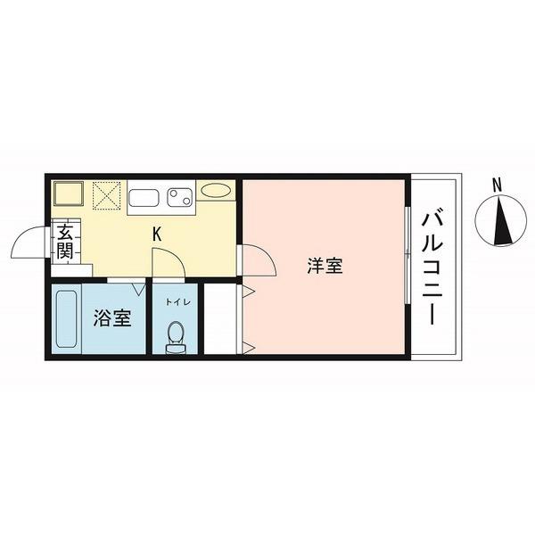 フローラ六角橋（203） 間取り図画像