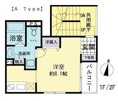 シュロス山下（102） 間取り図画像