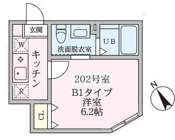 Ｒｉｖｅｒａ　Ｂｌｏｏｍ横浜（202） 間取り図画像