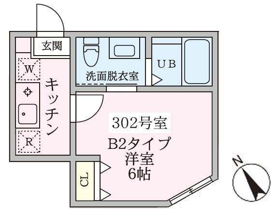 Ｒｉｖｅｒａ　Ｂｌｏｏｍ横浜（302） 間取り図画像