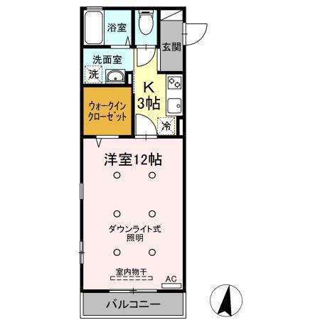 モナリエ松風台（205） 間取り図画像
