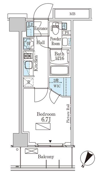 パークアクシス横濱大通り公園（813） 間取り図画像