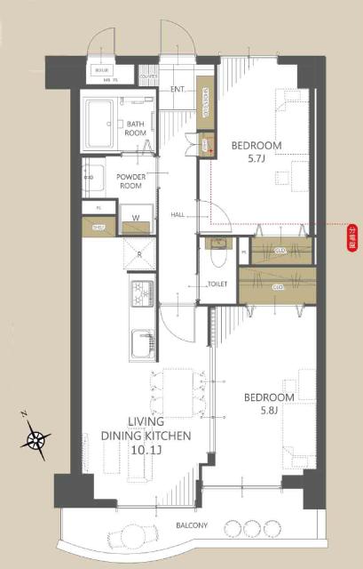日吉ダイヤモンドマンション2号館 間取り図画像