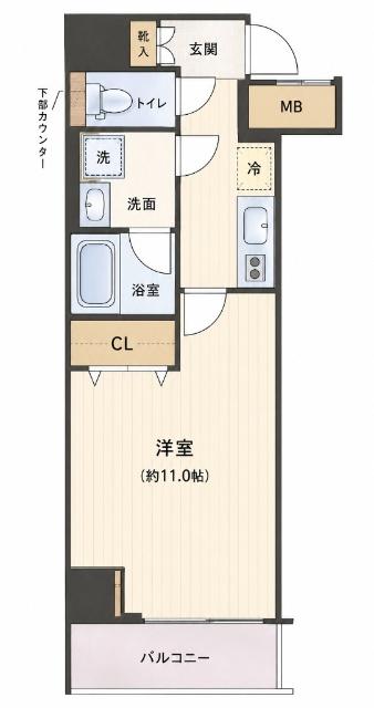 【新横浜徒歩１０分×築浅】GENOVIA新横浜SKYGARDEN 間取り図画像