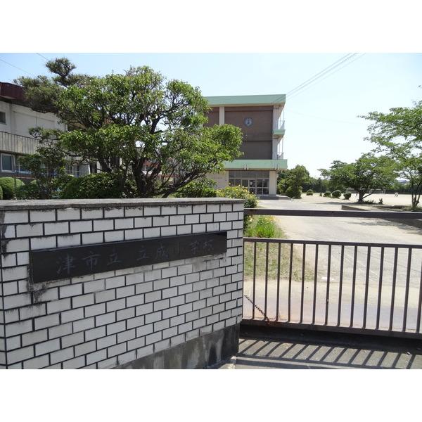 津市立立成小学校：809m