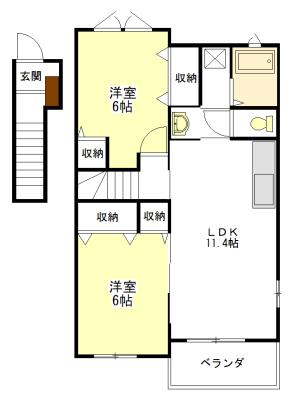 フェリーチェ 間取り図画像