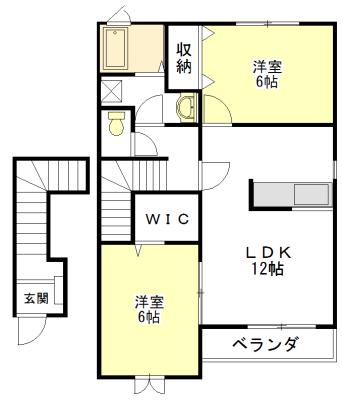 オークランド 間取り図画像