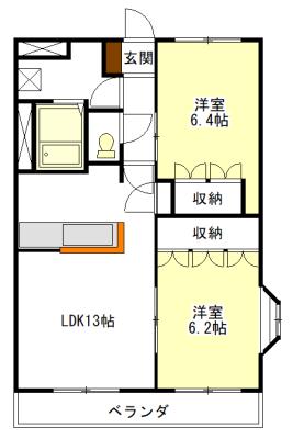グランディール壱番館 間取り図画像