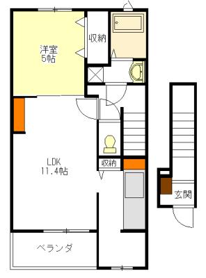 ベルハウス一身田 間取り図画像