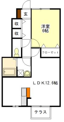 MARCHE　高茶屋 間取り図画像