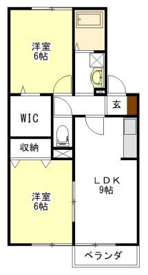 Plaire　Ｅ棟 間取り図画像