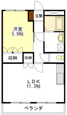 ラピュタ壱番館 間取り図画像