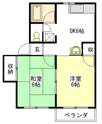 メゾンフジミズ 間取り図画像