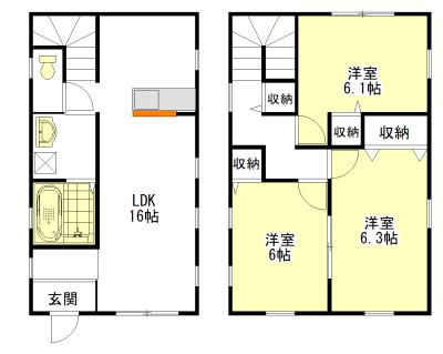 プロヴァンス北口 間取り図画像