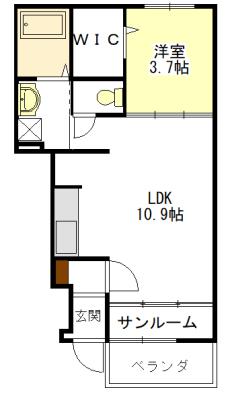 サンライズコーポ 間取り図画像