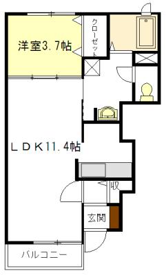 アルカンシエル大園 間取り図画像