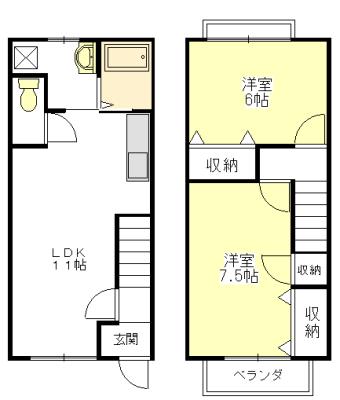 エクセルＴＳＵ 間取り図画像