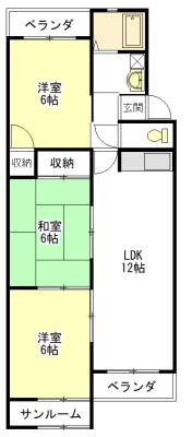 大谷ヒルズＡ・Ｂ・Ｃ棟 間取り図画像