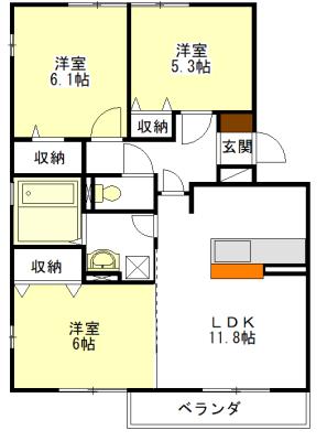 グランドマーニ　Ａ棟 間取り図画像