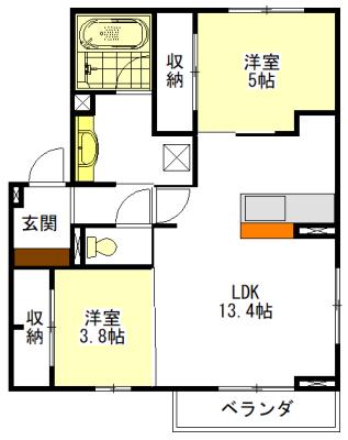 プレジール 間取り図画像