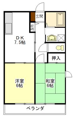 コンフォールA・B 間取り図画像