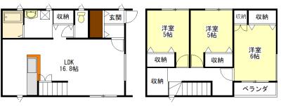 AKATSUKI　HOUSE 間取り図画像