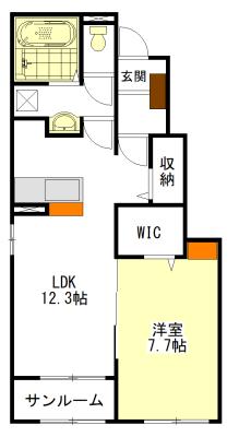 ヴィラフェリシアⅠ 間取り図画像