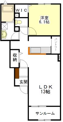 サニーコート　A・B 間取り図画像