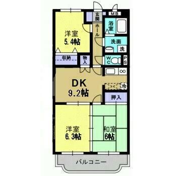 ナウリヴァー（302） 間取り図画像