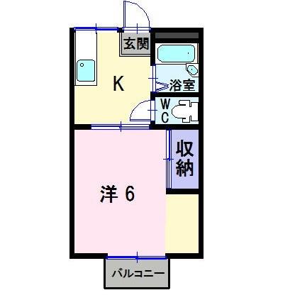 コーポ吉備路 B（102） 間取り図画像