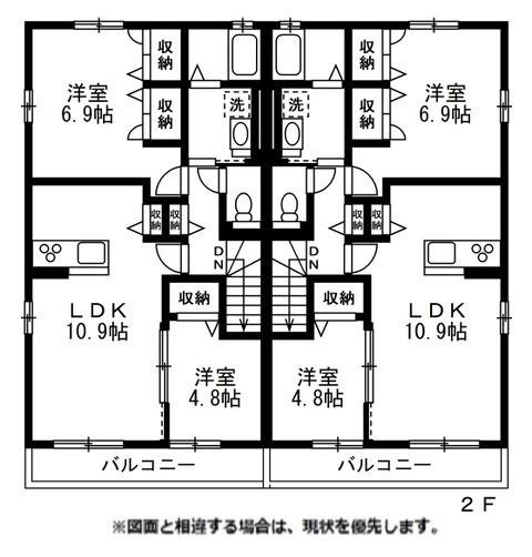 リバーⅠ（201） 間取り図画像