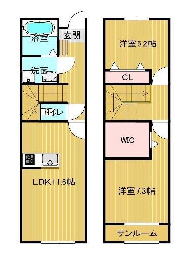 Namilia（102） 間取り図画像