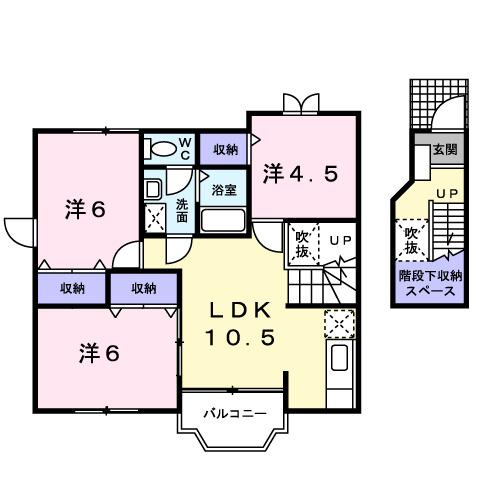 エスポワール２１（202） 間取り図画像