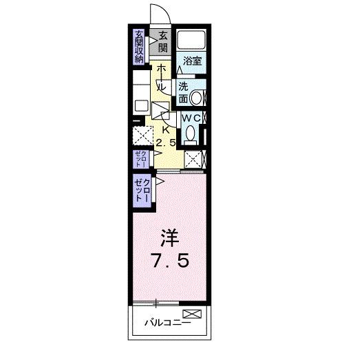 ジョビアル　コート（103） 間取り図画像