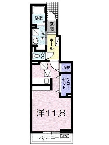 ベル　ソレイユＡ（102） 間取り図画像