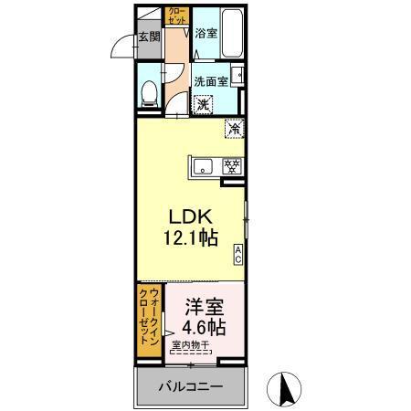 くらら（302） 間取り図画像
