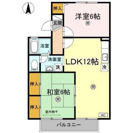 楠小路　B棟（B201） 間取り図画像