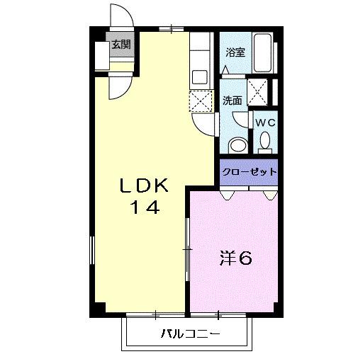 ニューシティヒラタＢ（203） 間取り図画像