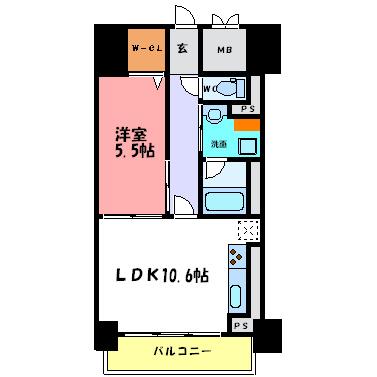 リラシオ西明石駅前 間取り図画像