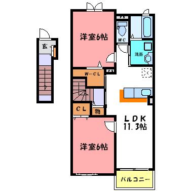 ル・シアン 間取り図画像