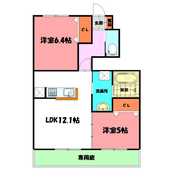 クオーレⅡ 間取り図画像