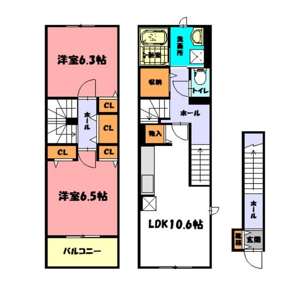 リヴェールコートⅡ 間取り図画像