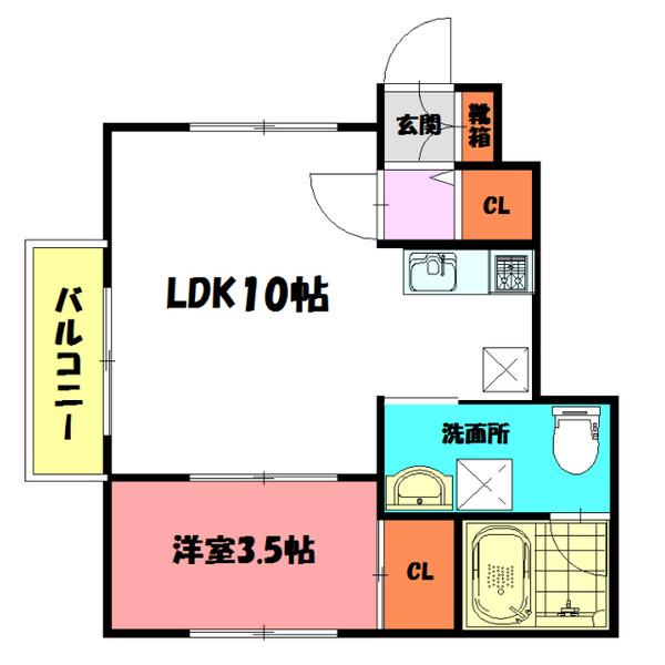アジール・デュオＢ 間取り図画像