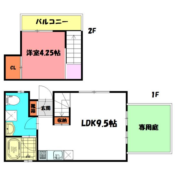アジール・デュオA 間取り図画像