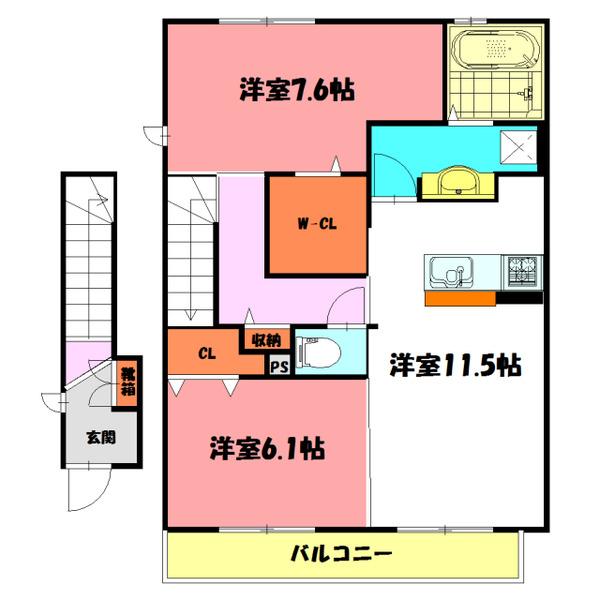 リジェール・ドゥ 間取り図画像